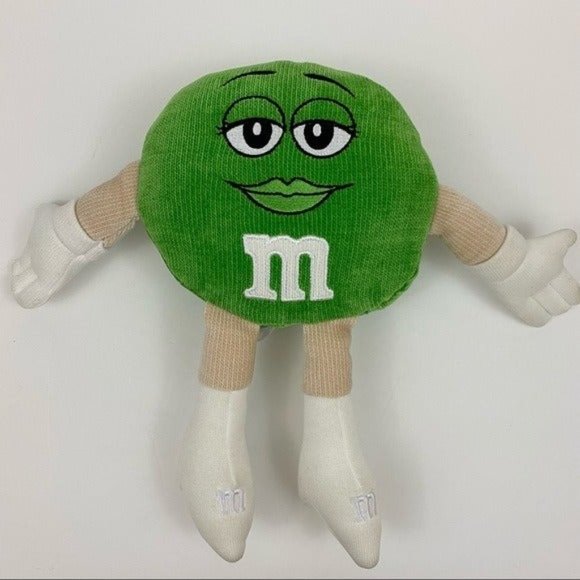 Mars M&M’s World Green Character M&M Knit Plush - Picture 1 of 11